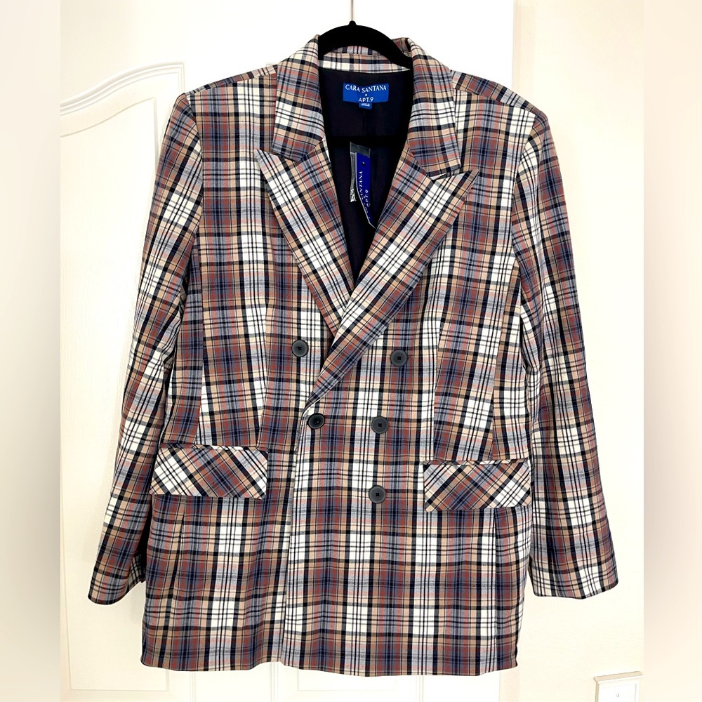 Plaid Oversized Blazer